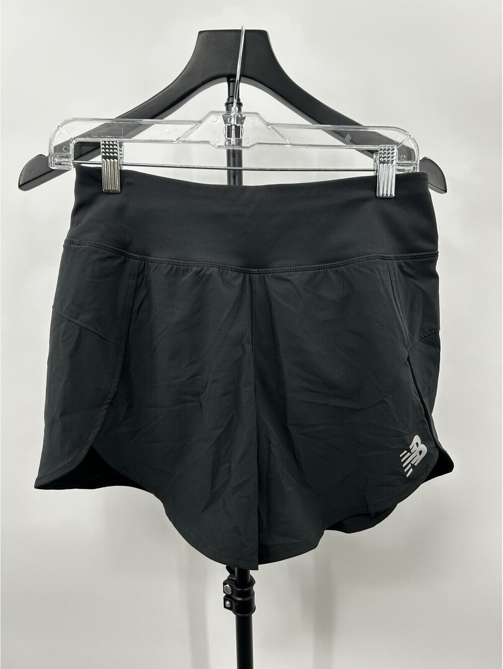 New Balance Impact Run 3" Shorts Women's Sz S Black Lined Athletic Zip Pocket